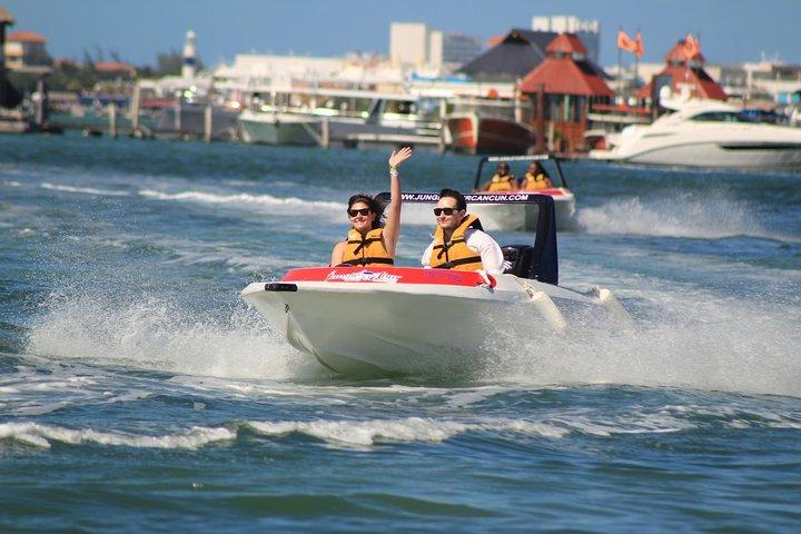The most Intrepid Speedboat Adventure in Cancun Snorkel included