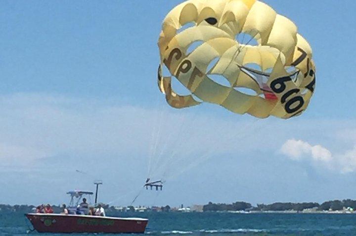 Parasailing Adventure above the Gulf of Mexico