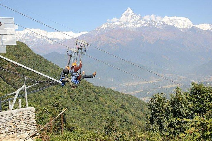 Pokhara: World's Steepest Zip Line Tour