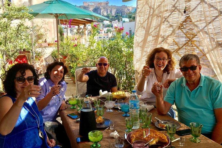 Delicious Dinner and Wine Pairing in Athens with Acropolis View