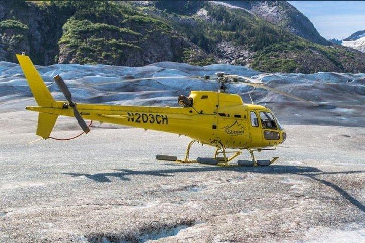 Helicopter to a Dogsledding Experience with a Glacier Landing