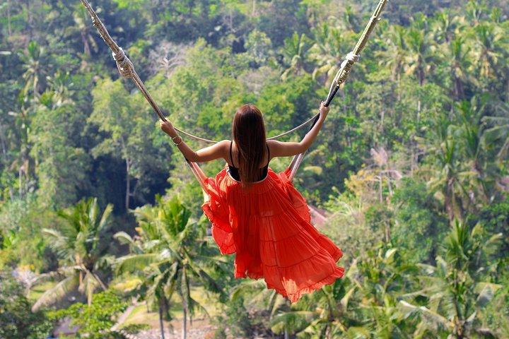 Jungle Swing - Volcano - Water Temple - Monkey Forest and Waterfall Tour