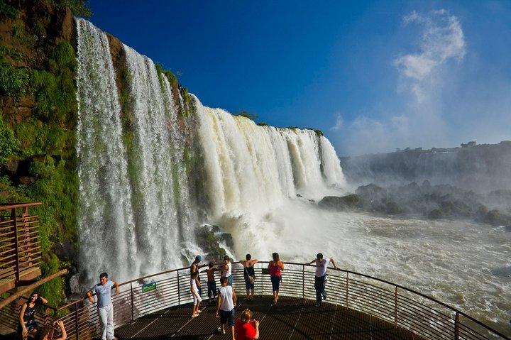 from Puerto Iguazu: Brazilian Falls Bird Park and Itaipu Dam