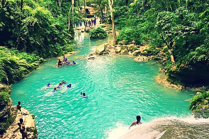 Blue Hole & Secrets Falls and White River Tubing Private Tour