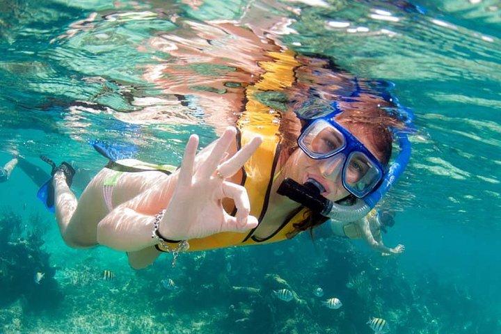 Snorkel in the turquoise Caribbean Sea in Puerto Morelos