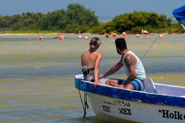 Pink Lake Tour from Las Coloradas with lunch and boat ride