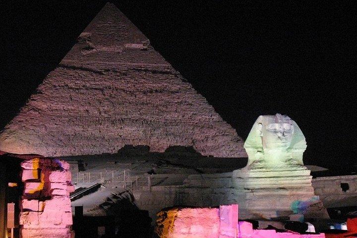 3 Hours Private Giza Pyramids Sound and Light Show and Dinner