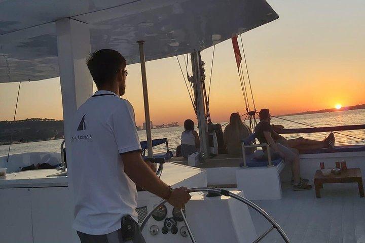 Lisbon Sunset Catamaran Cruise on the Tagus River