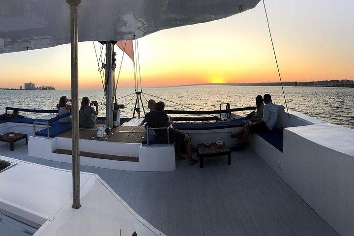 Lisbon Sunset Catamaran Cruise on the Tagus River