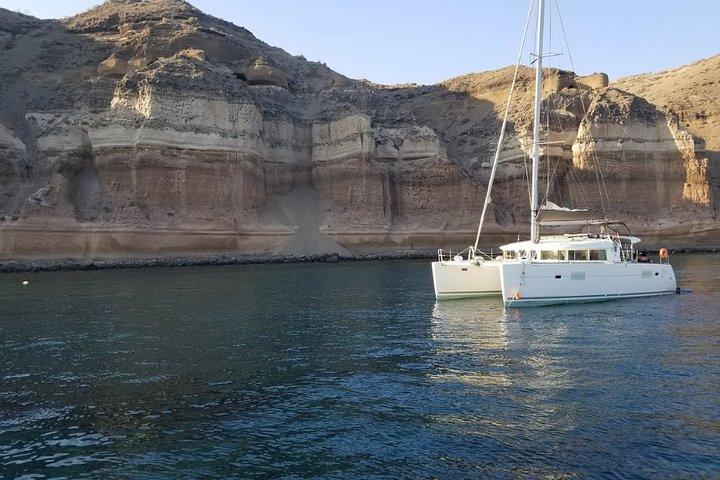 Santorini Caldera Gold Day Cruise with BBQ on board and Open Bar