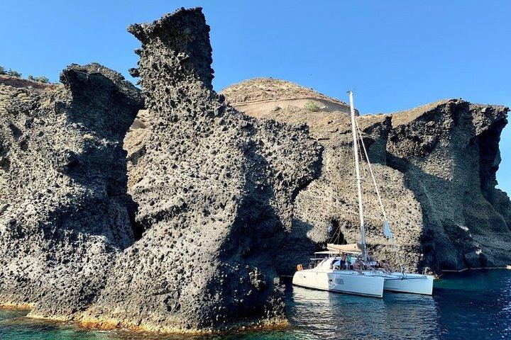 Santorini Caldera Gold Day Cruise with BBQ on board and Open Bar