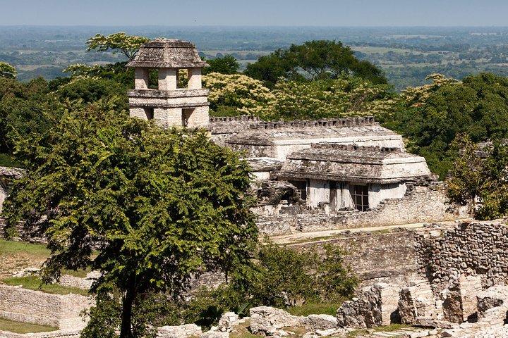 From Palenque Zona Arq. Misol Ha, Agua Azul and Transfer to San Cristóbal