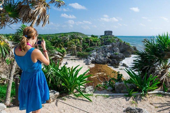 4 PLACES 1 DAY: Coba and Tulum Ruins, Cenote and Playa del Carmen