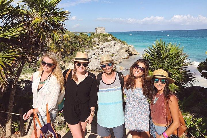 4 PLACES 1 DAY: Coba and Tulum Ruins, Cenote and Playa del Carmen