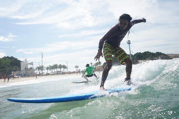 Surf Lesson at Arpoador Beach with Mandala Rio Surf School