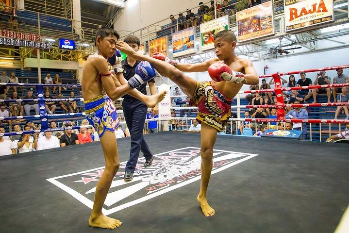 Muay Thai Boxing Match Action – Patong Stadium