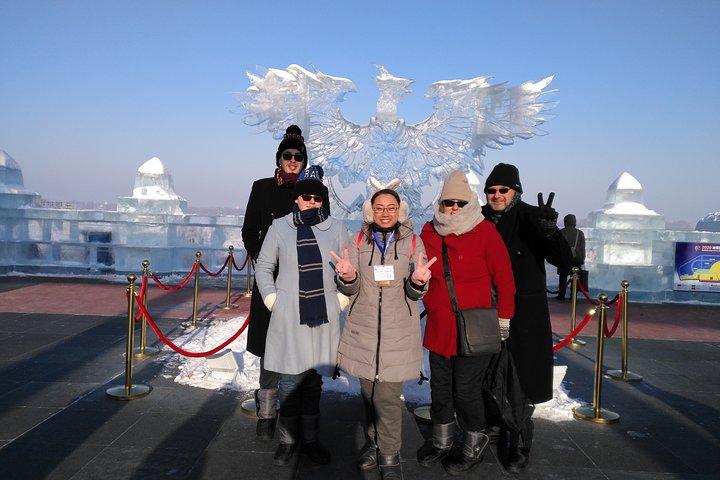 Harbin City Group Tour including Crossing Songhua River by Ropeway and Ice Swimming Show