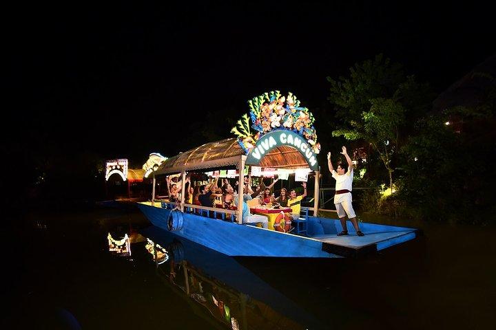Mexican Night at Xoximilco! Round Transportation from Cancun