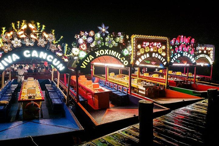Mexican Night at Xoximilco! Round Transportation from Cancun
