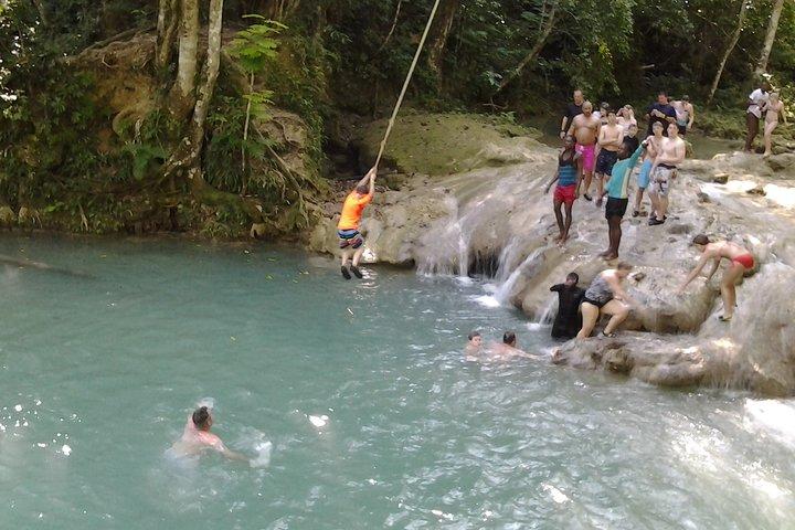 Dunn's Falls Ziplining Blue Hole N River Tubing from Montego Bay