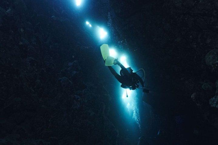 Scuba Diving at Dusk in Unawatuna
