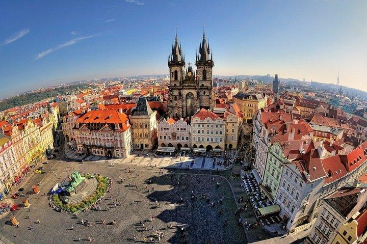 Airport Transfer: Prague to Prague Airport PRG by Luxury Van