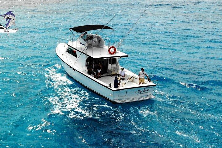 Cancun fishing charter if you don't fish you don't pay 46ft yacht 12pax 25P14