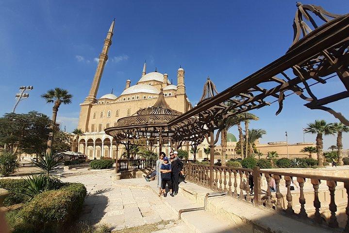 Pyramids of Giza and Saladin Citadel