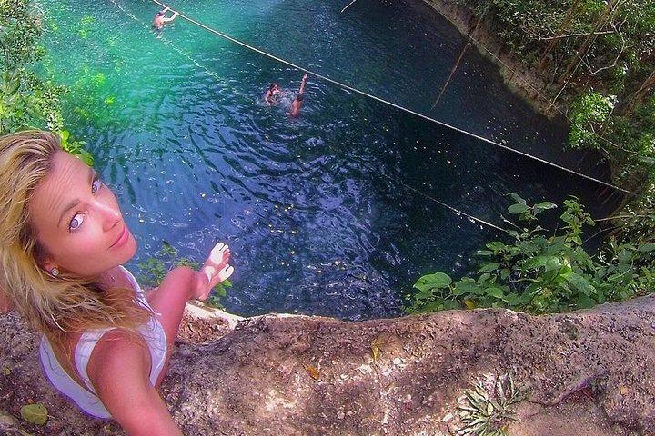 Atv , ziplines and cenote jungle adventure