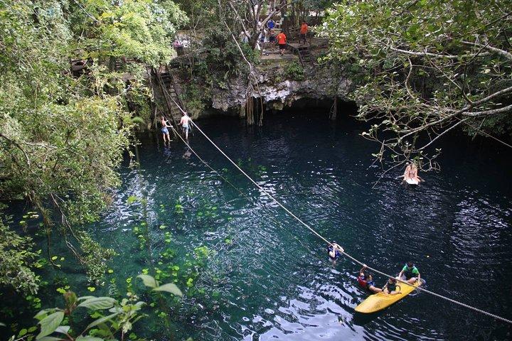 ATV shared experience, Ziplines and Cenote swim experience in one Adrenaline day