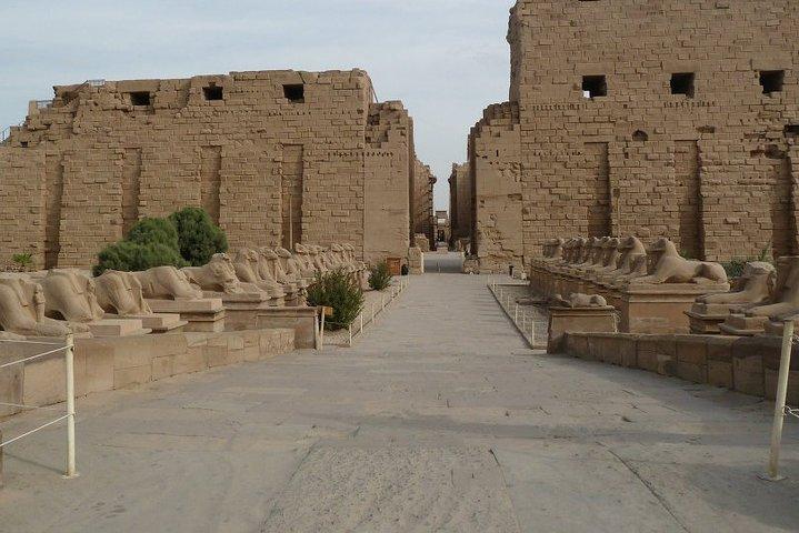 from cairo to Luxor by train to visit west, east banks of luxor and balloon