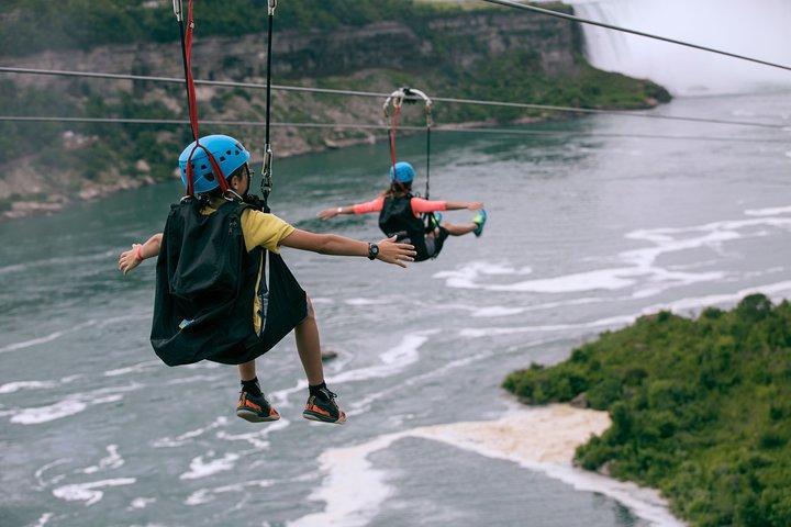Zipline To The Falls in Niagara Falls, Canada