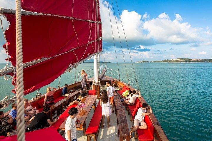 Koh Samui Romantic Sunset Cruise Tour By Red Baron Chinese Sailboat