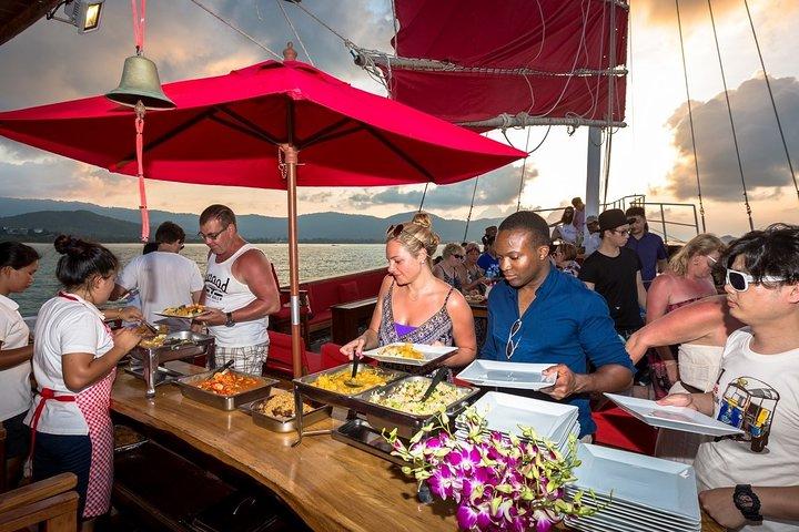 Koh Samui Romantic Sunset Cruise Tour By Red Baron Chinese Sailboat