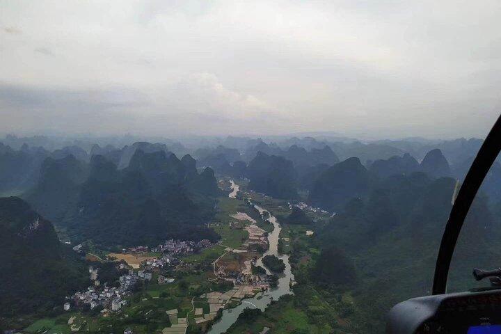 Yangshuo Helicopter Tour from Yangshuo hotel