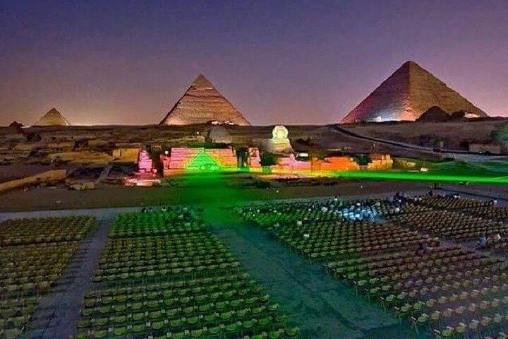 Giza Pyramids Sound and Light Show From Cairo- Evening Tour