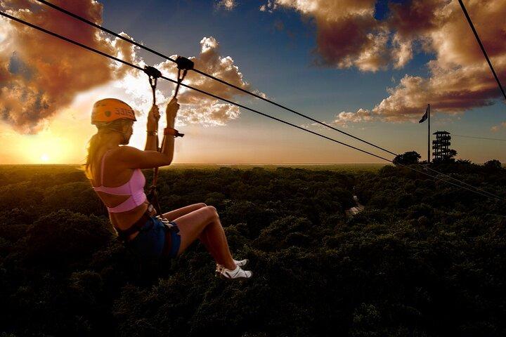 Xplor Fuego Tour,Wild Adrenalin, Round Transportation From Cancun