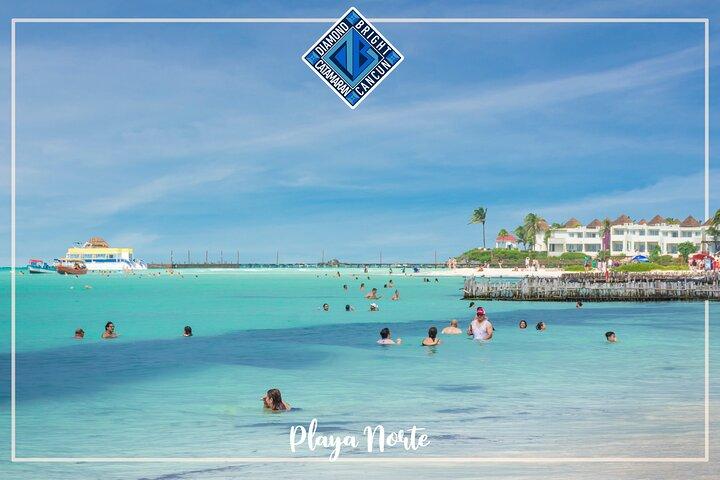 Luxury Catamaran tour to isla mujeres with transportation from Tulum