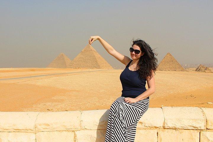 Giza Pyramids, Sphinx include Nile felluca ride Half day Tour