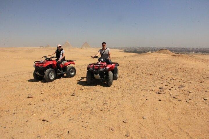 Quad Bike Ride Around Giza Pyramids Private Desert Safari Trip