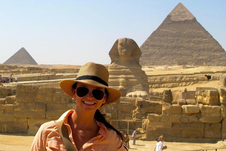 Giza Pyramids, Sphinx include Nile felluca ride Half day Tour
