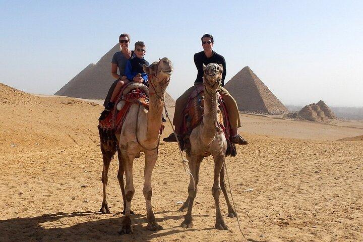 Giza pyramids, Sphinx, Camel ride and Grand Egyptian museum