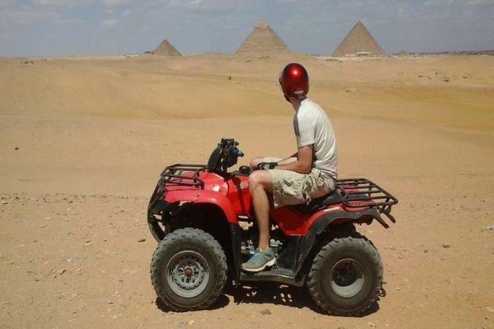 Quad Bike Ride Around Giza Pyramids Private Desert Safari Trip