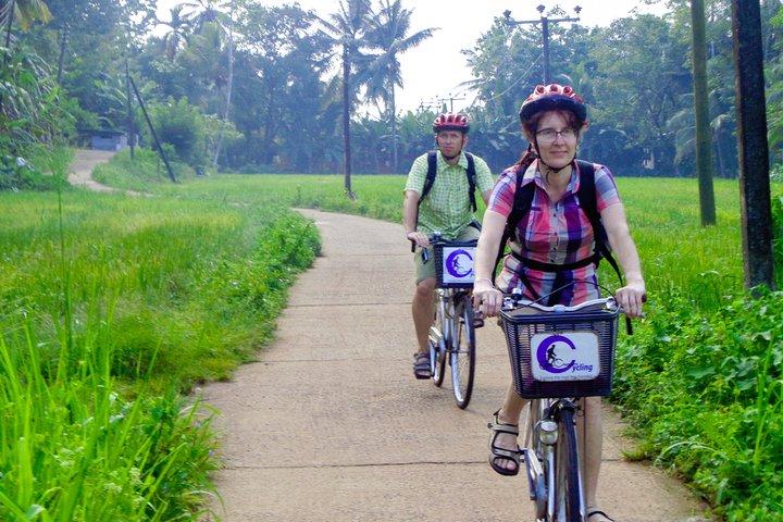 Lagoon Village by Bicycle from Galle