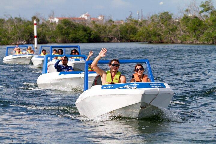 Jungle Tour Adventure by Speedboat with Snorkeling in Cancún