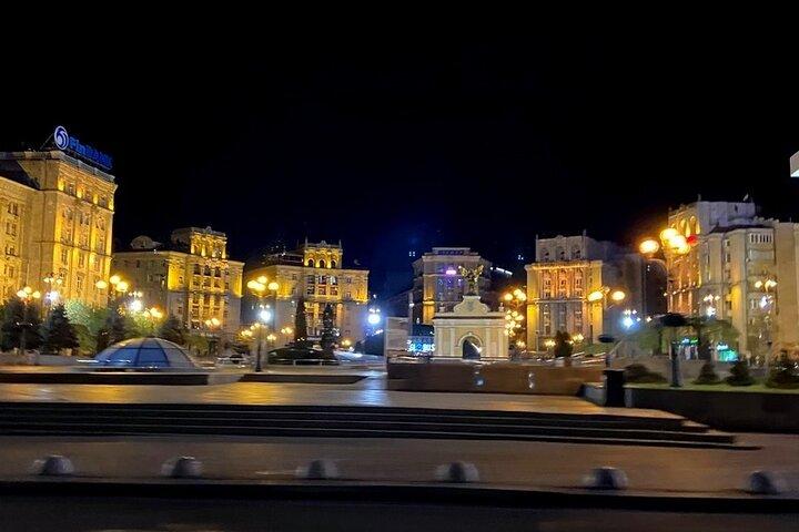 Panoramic Kyiv by Night Driving Tour with Private Guide