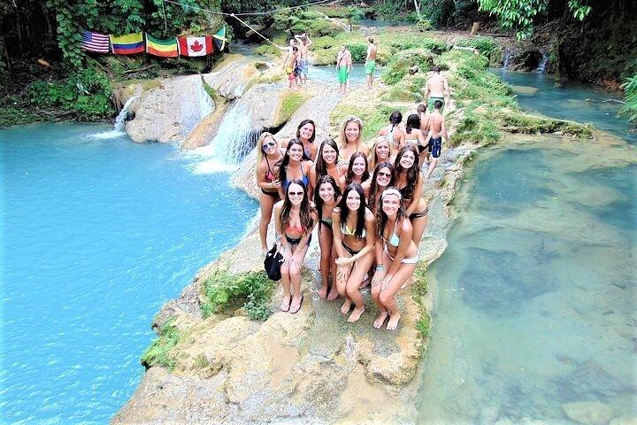 Blue Hole, Secret Falls, and Dunn's River Falls Combo Day-Trip