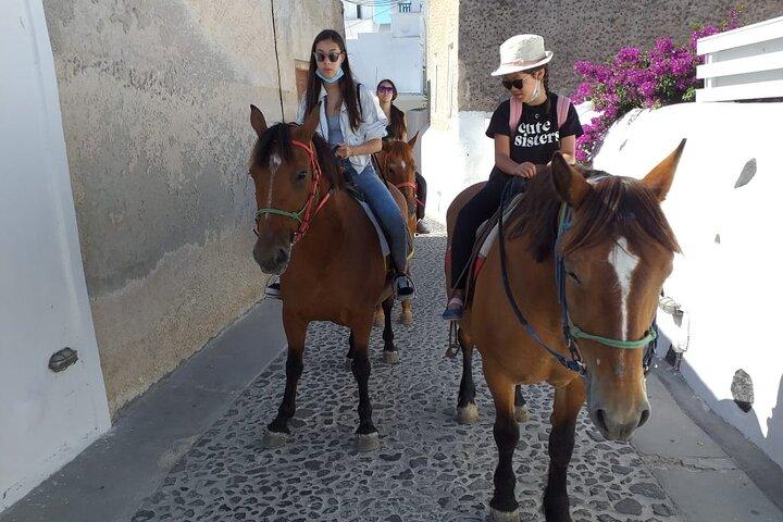 Santorini: Megalochori Horseback Riding Tour with Guide