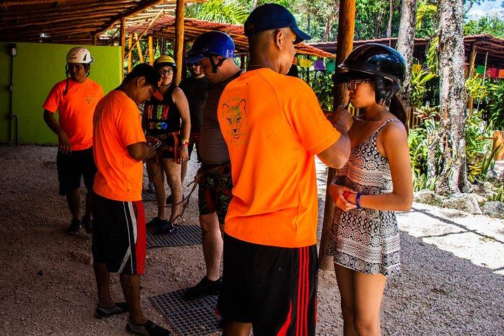 ATV Shared, Horseback & Zipline Jungle Adventure with Cenote Swim