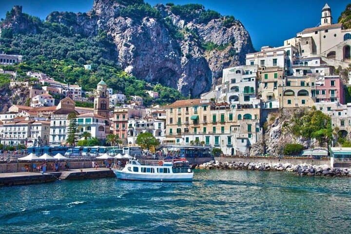 Full-day Sorrento, Amalfi Coast, Pompeii from Naples or Salerno